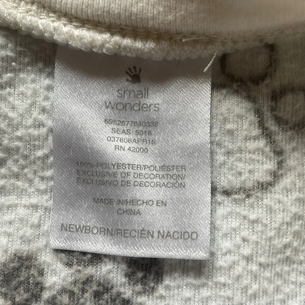 Set of 2 Small Wonders Baby Boys Fleece Sleep n Play Pajamas Sz NB